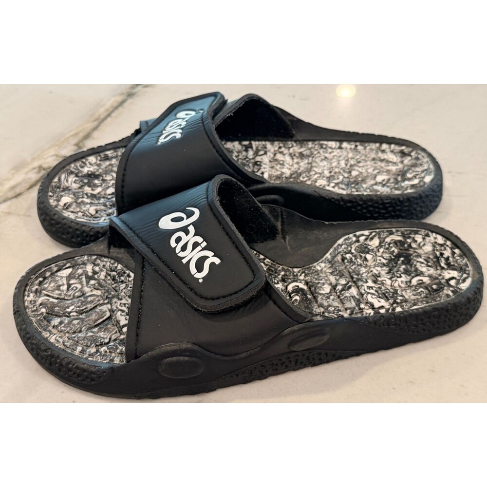 Asics Men’s Lyashi Slide Sandals Marbled Footbed Size 9